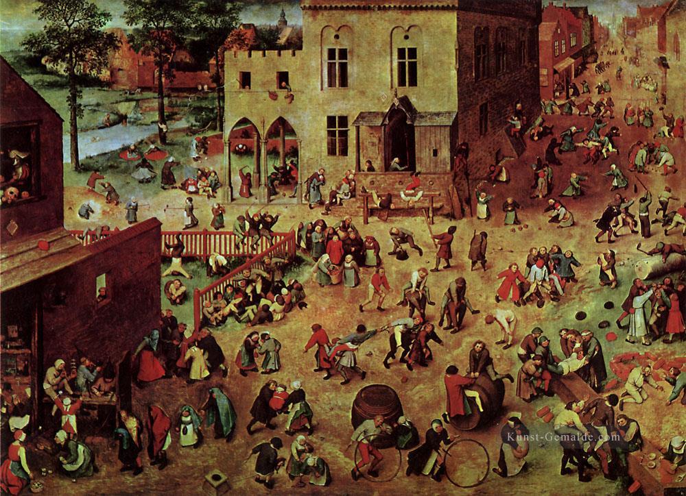 Spiele für Kinder Flämisch Renaissance Bauer Pieter Bruegel der Ältere Ölgemälde